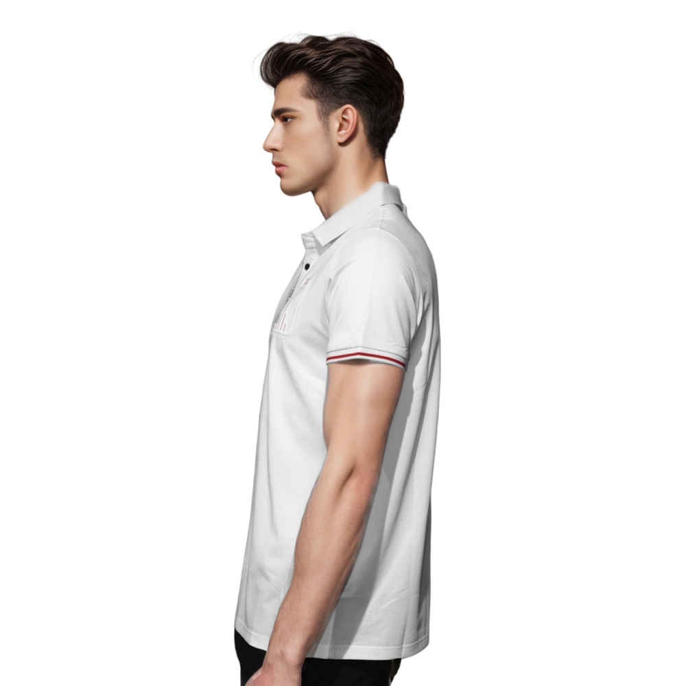 Prada White Premium Quality Polo T-shirt-thumb-2