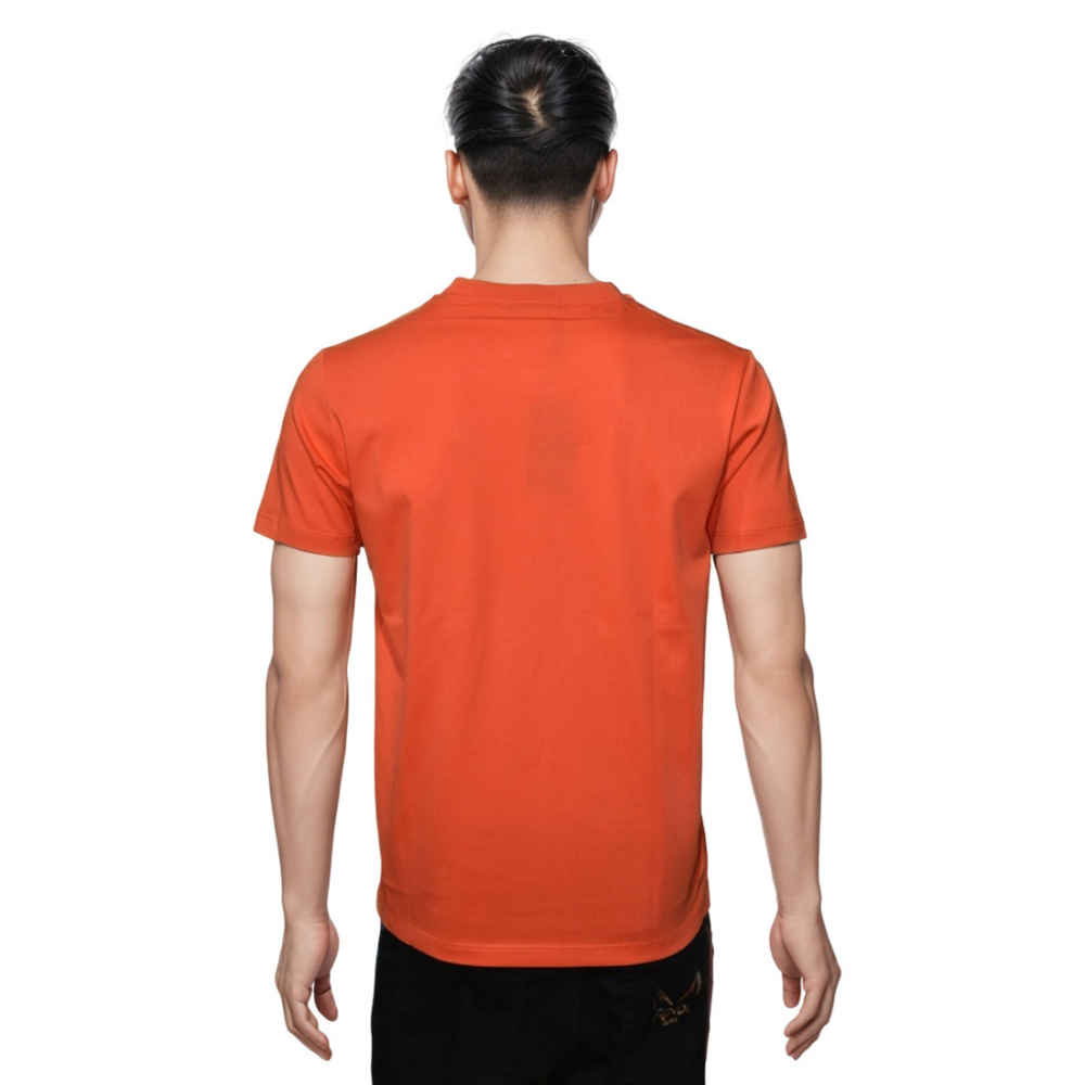 Prada Orange Logo Re-Nylon Detail Premium T-shirt-thumb-1