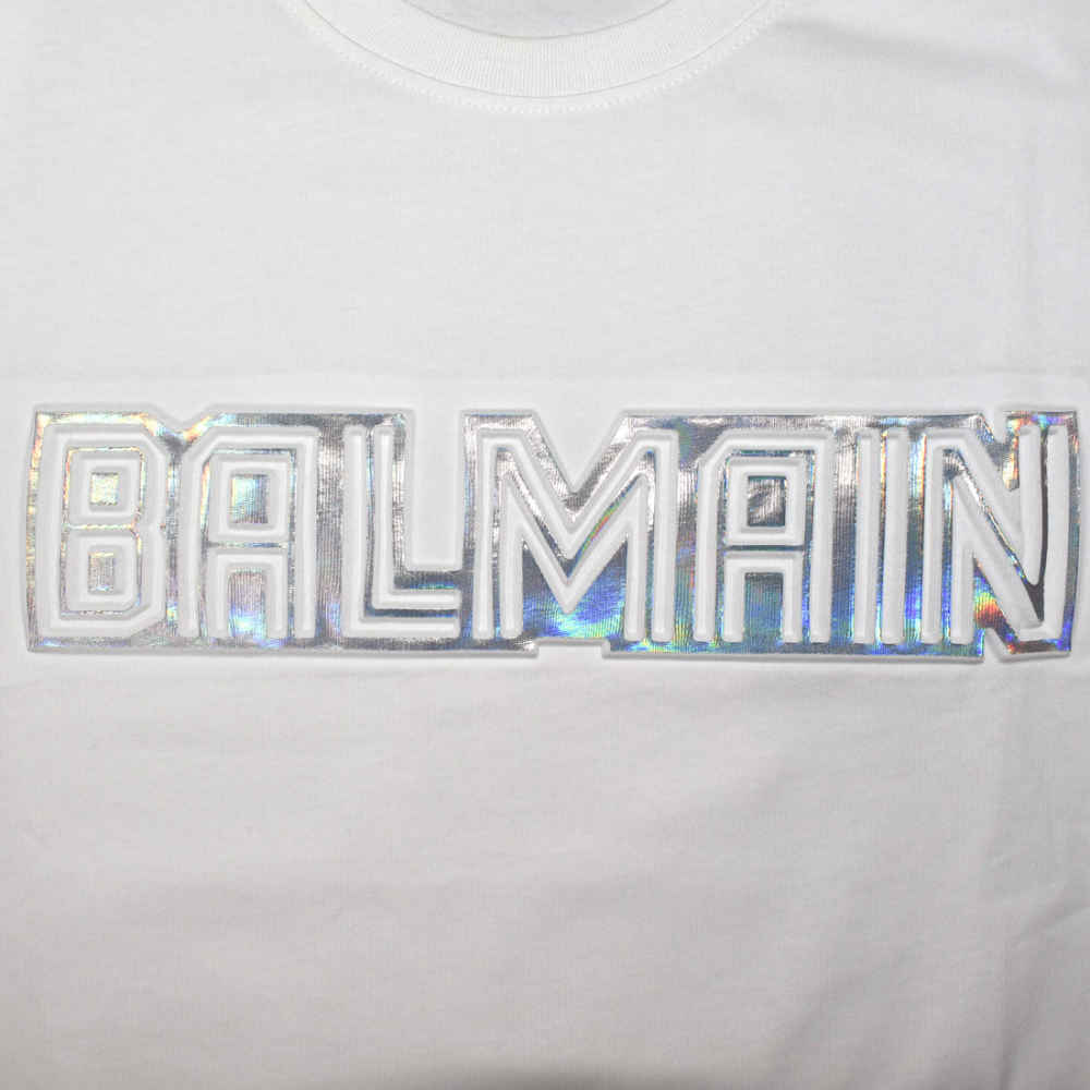 Balmain Paris White Premium Quality Tees-3