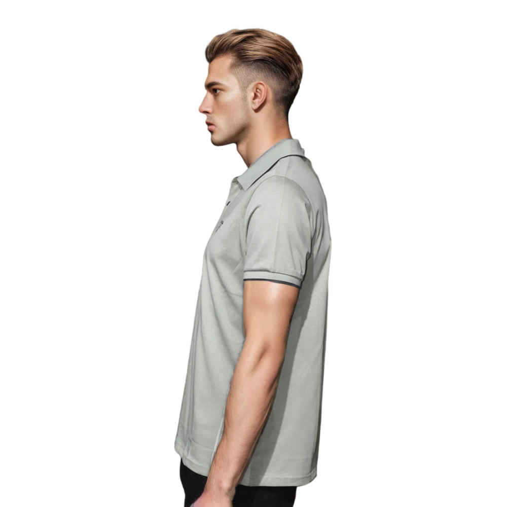 Prada Green Embroidery Logo Premium Polo T-shirt-2