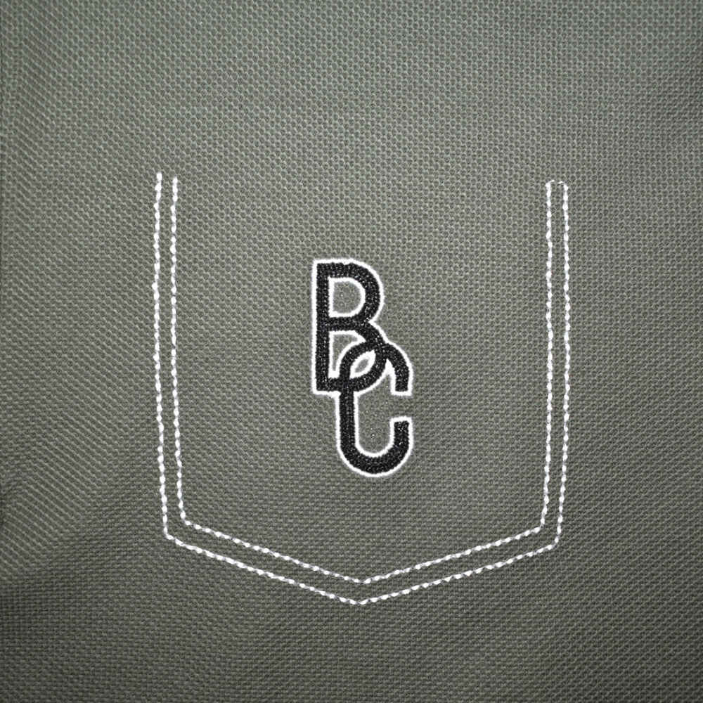 Brunello Cucinelli Green Embroidery Premium Polo T-shirt-thumb-3