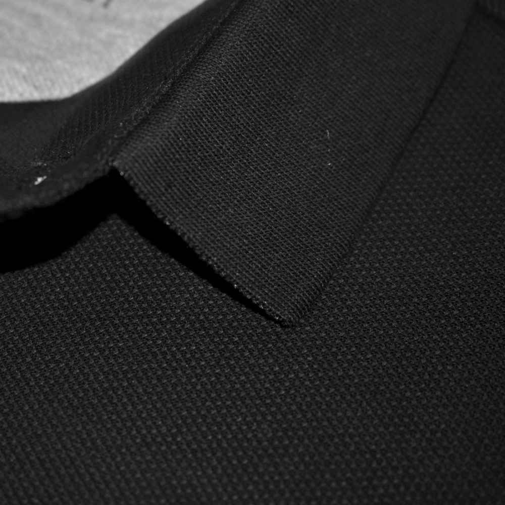 Brunello Cucinelli Black Embroidery Premium Polo T-shirt-thumb-4