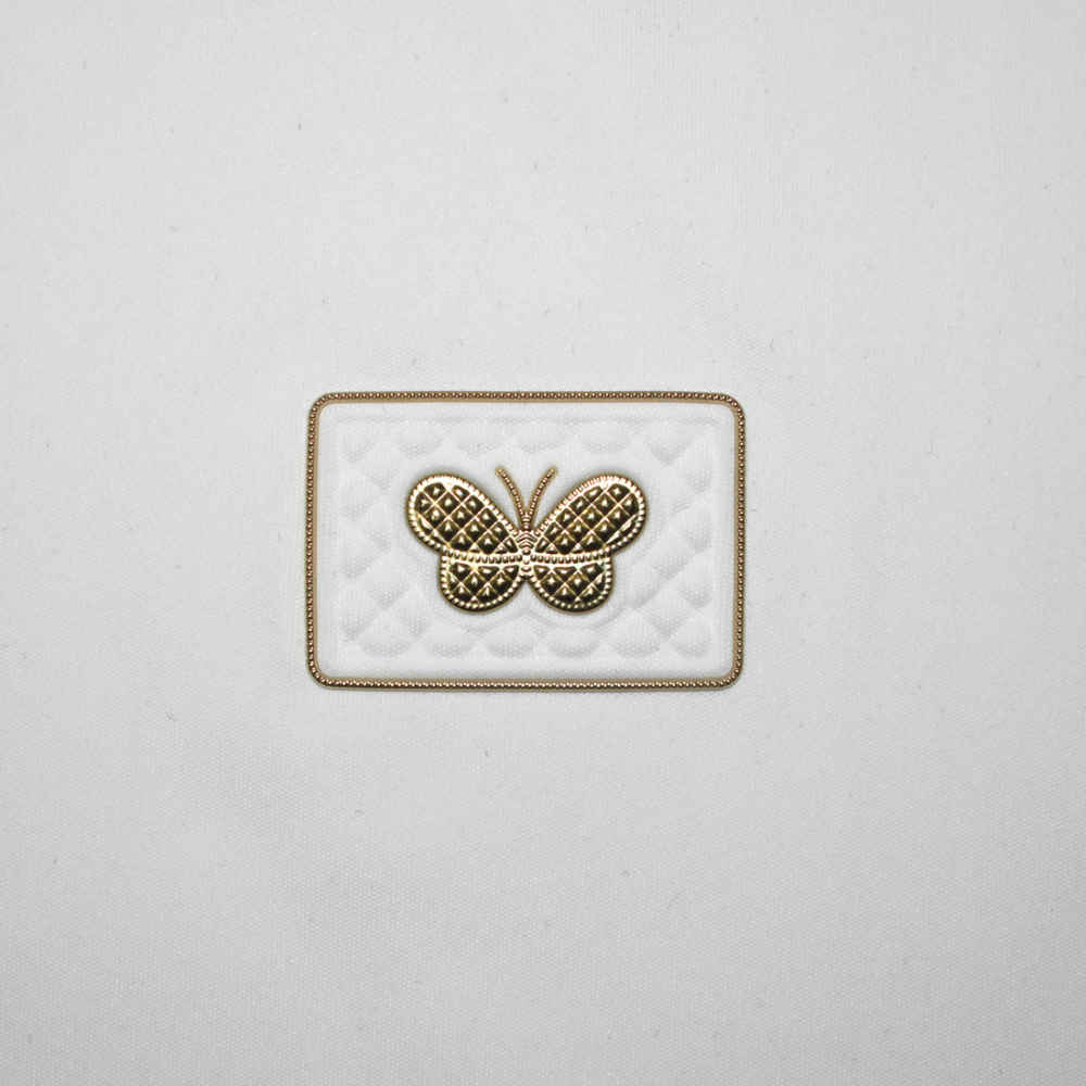 Bottega Veneta White Bee Emboided Premium T-shirt-3