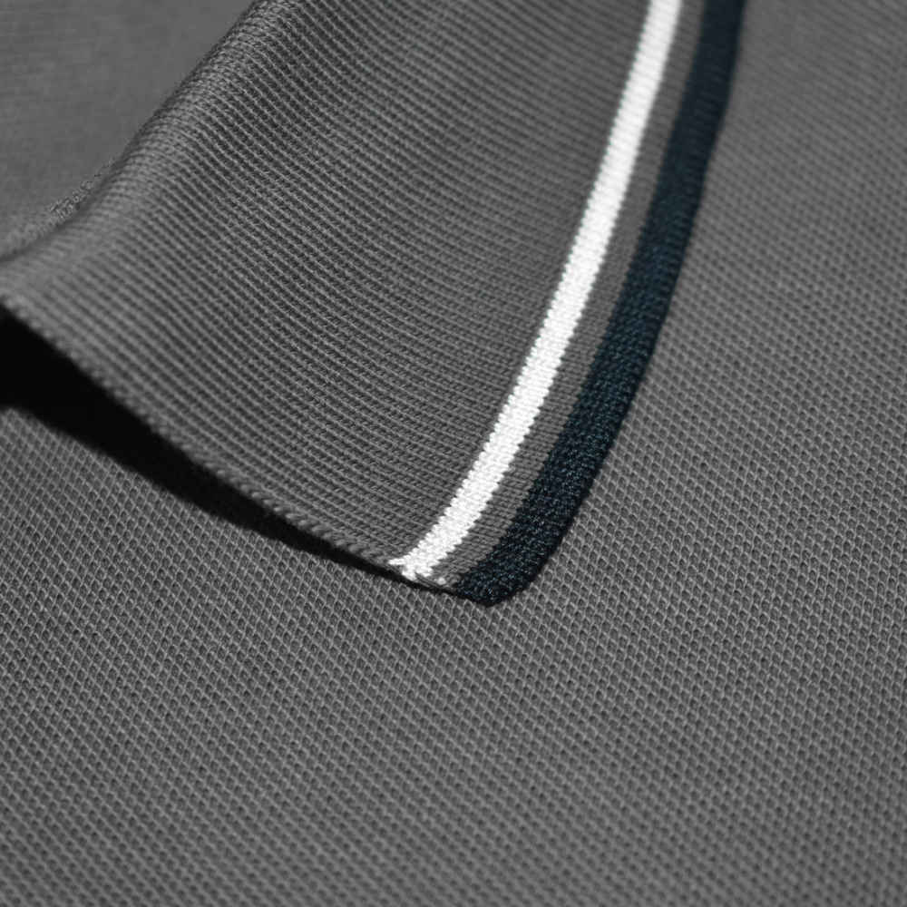 Prada Embossed Logo Grey Premium T-shirt-4