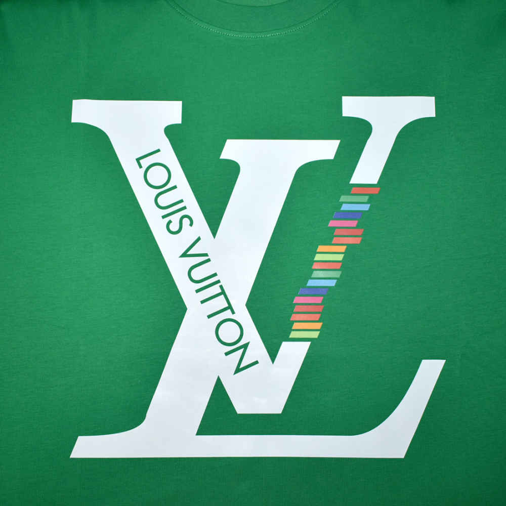 Louis Vuitton Green Premium Quality T-shirt-3