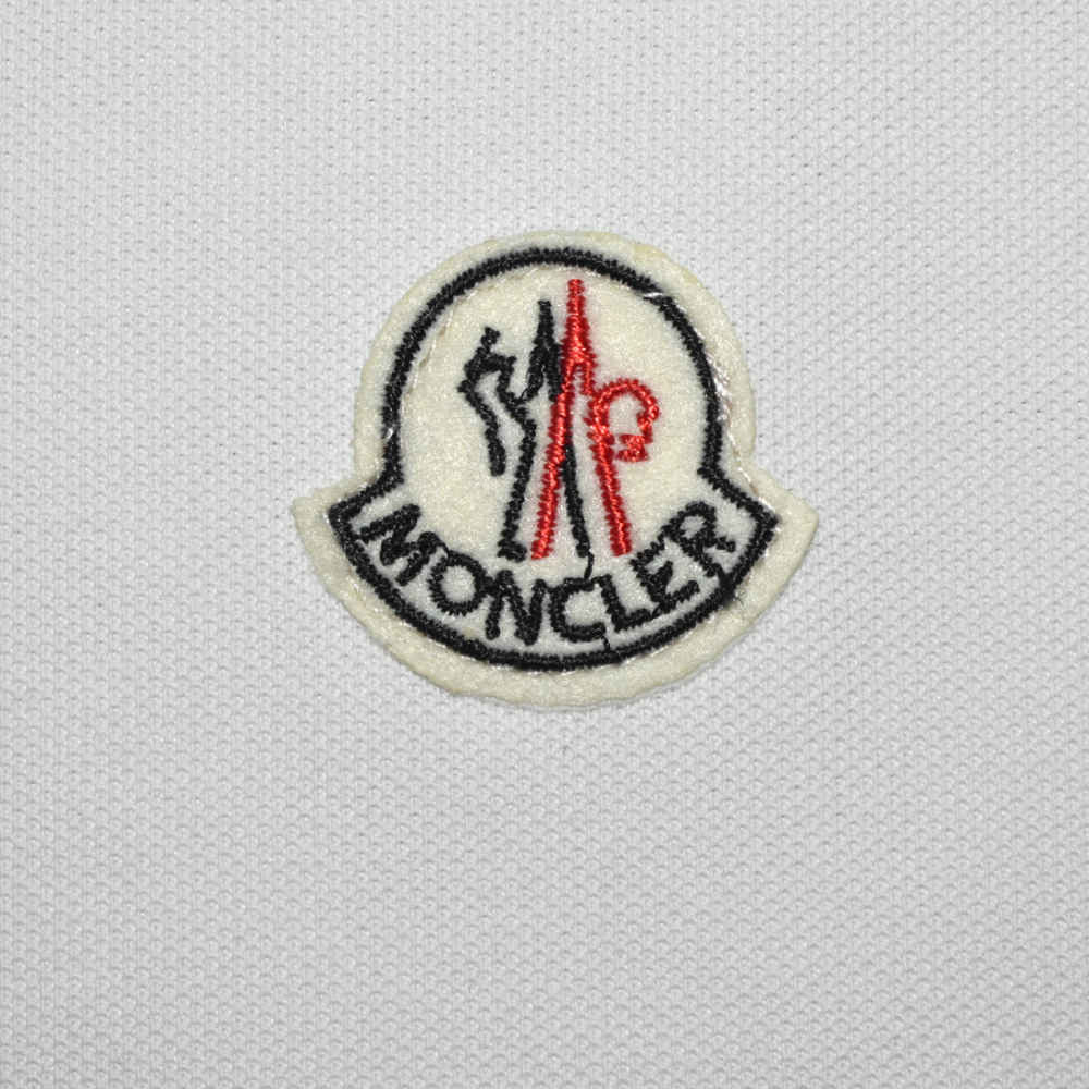 Moncler Logo Print White Premium Quality T-shirt-3