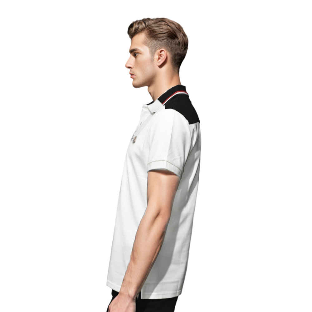 Moncler Logo Print White Premium Quality T-shirt-2