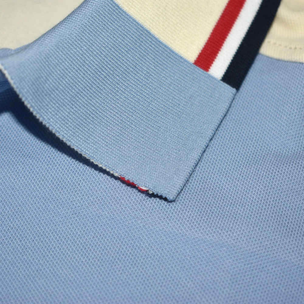 Moncler Logo Print Sky Blue Premium Quality T-shirt-4