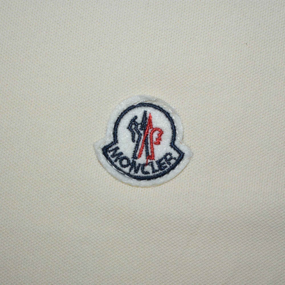 Moncler Logo Print Cream Premium Quality T-shirt-3