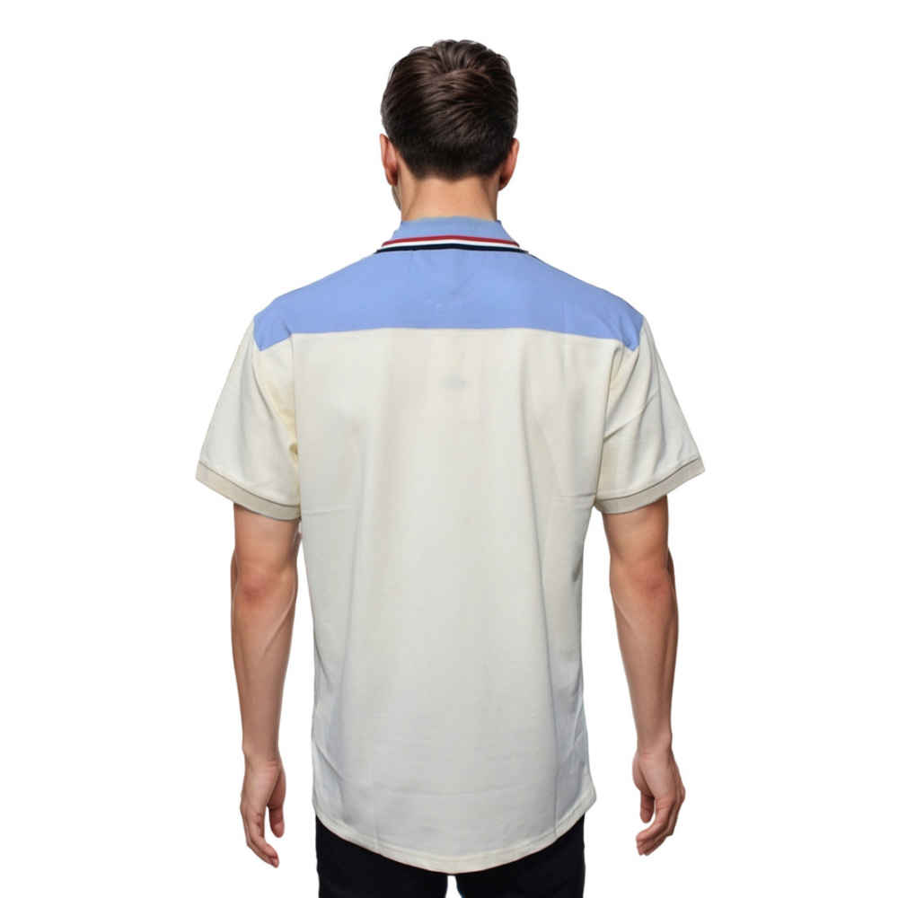 Moncler Logo Print Cream Premium Quality T-shirt-1