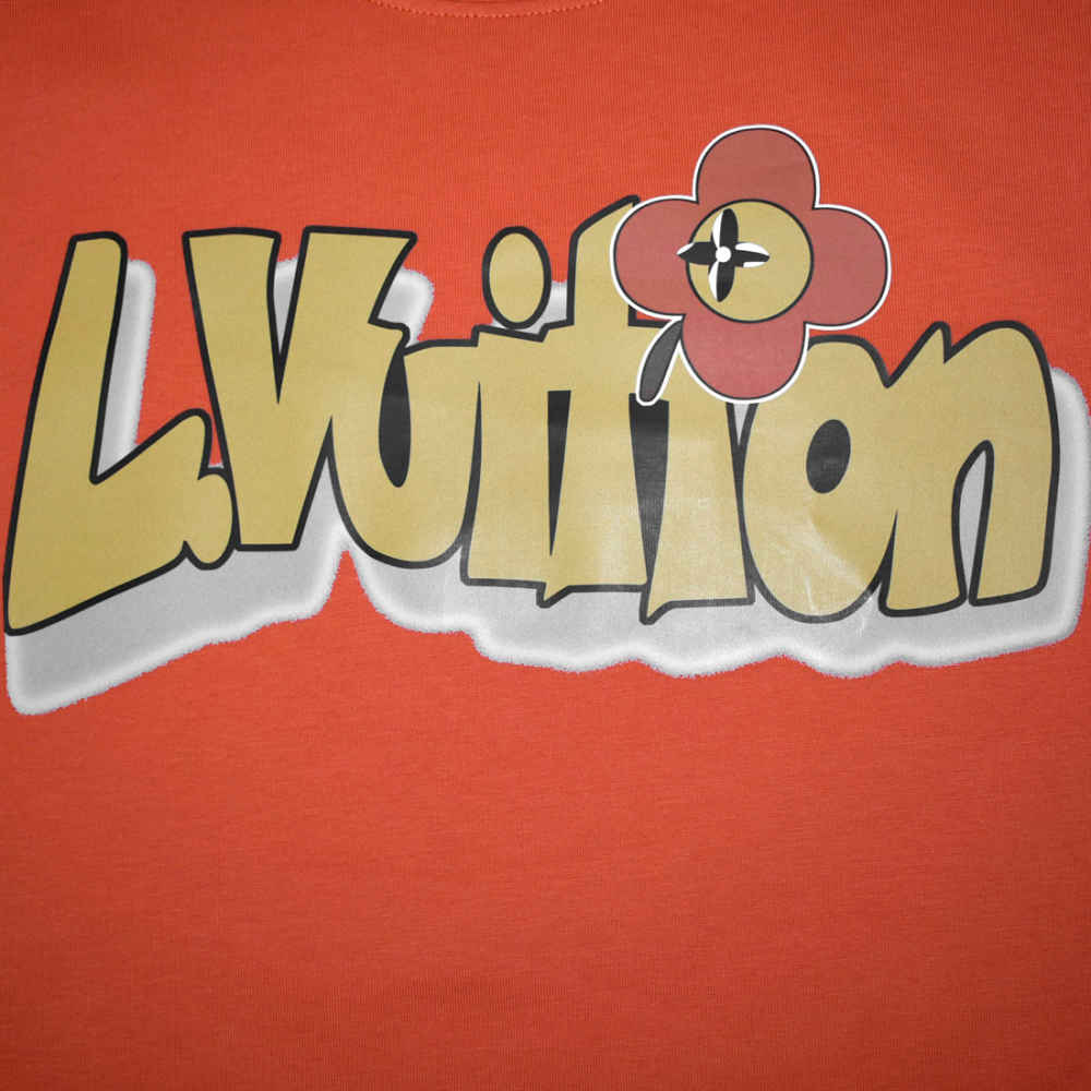 Louis Vuitton Printed Orange Premium Quality T-shirt-thumb-3