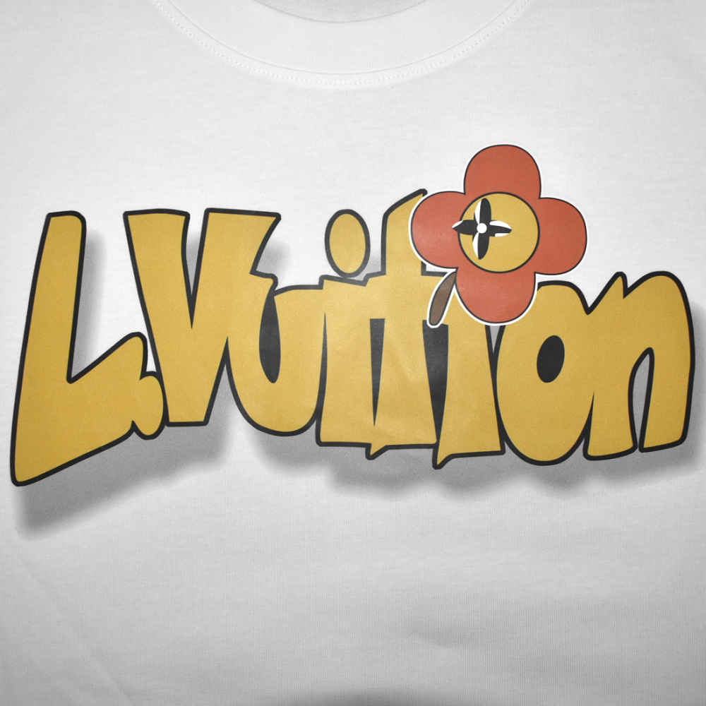 Louis Vuitton Printed White Premium Quality T-shirt-thumb-3