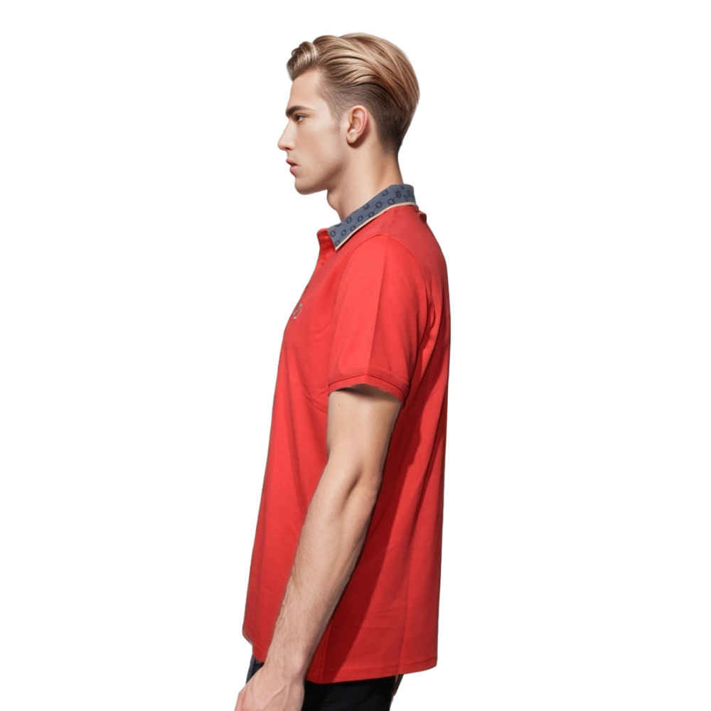 Gucci Red Premium Quality Luxury Polo T-shirt-thumb-2