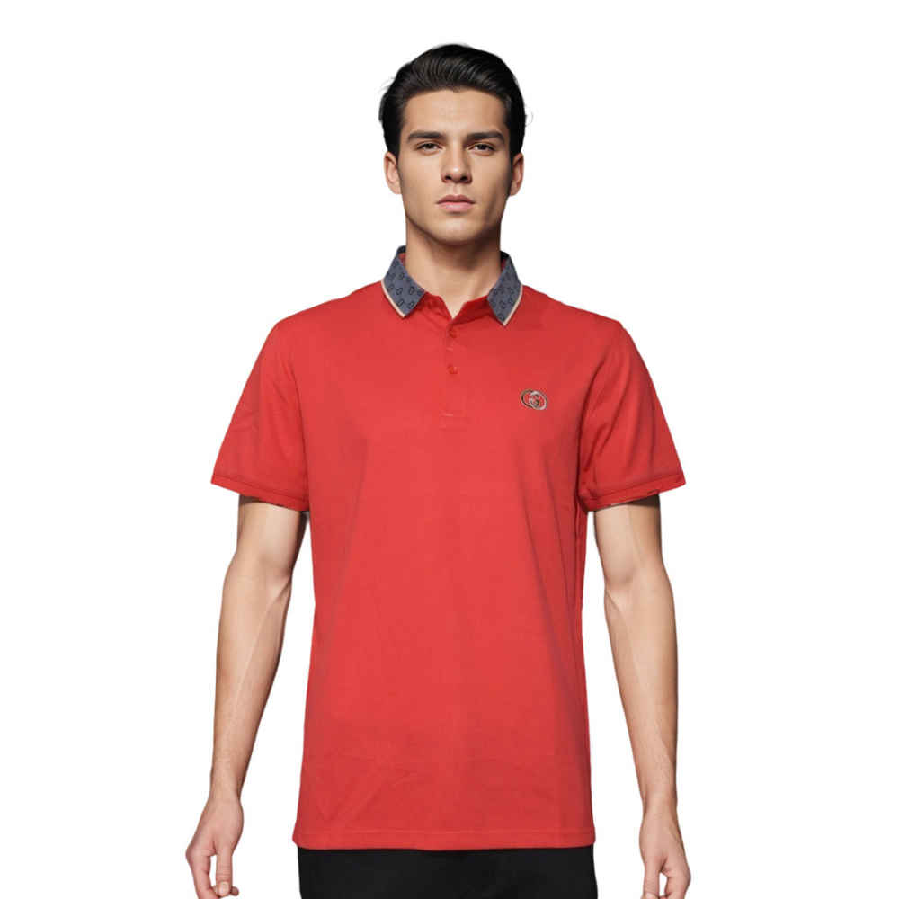 Gucci Red Premium Quality Luxury Polo T-shirt-thumb-0