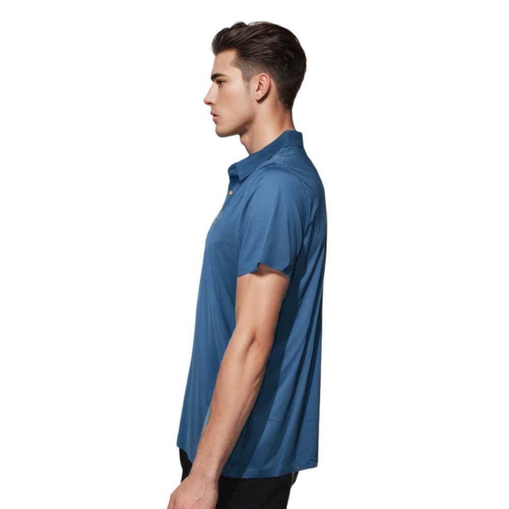 Bottega Veneta Blue Premium Quality Polo Tees-thumb-2