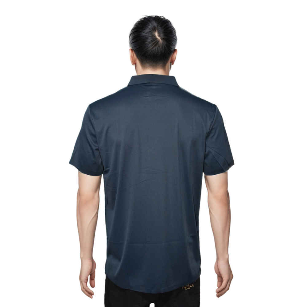 Burberry Embossed Logo Navy Blue Premium Quality Polo T-shirt-thumb-1
