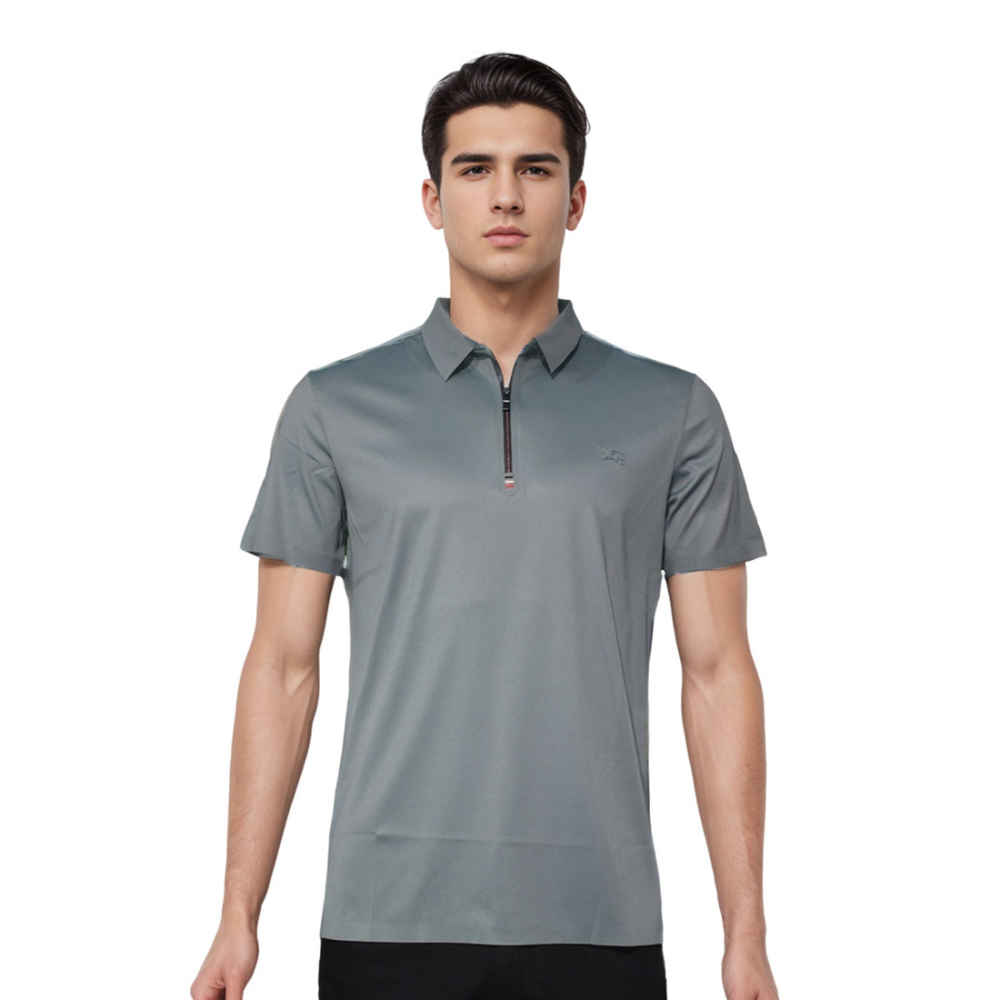 Burberry Embossed Logo Green Premium Quality Polo T-shirt-thumb-0