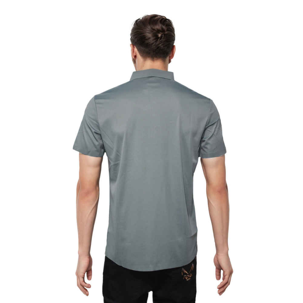Burberry Embossed Logo Green Premium Quality Polo T-shirt-thumb-1