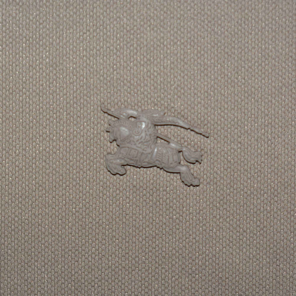 Burberry Embossed Logo Brown Premium Quality Polo T-shirt-thumb-3