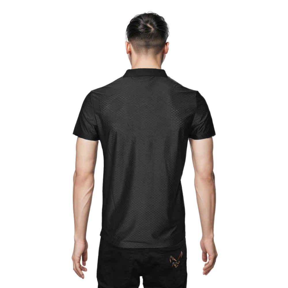 Louis Vuitton Black Embroidery Logo Polo T-shirt-1