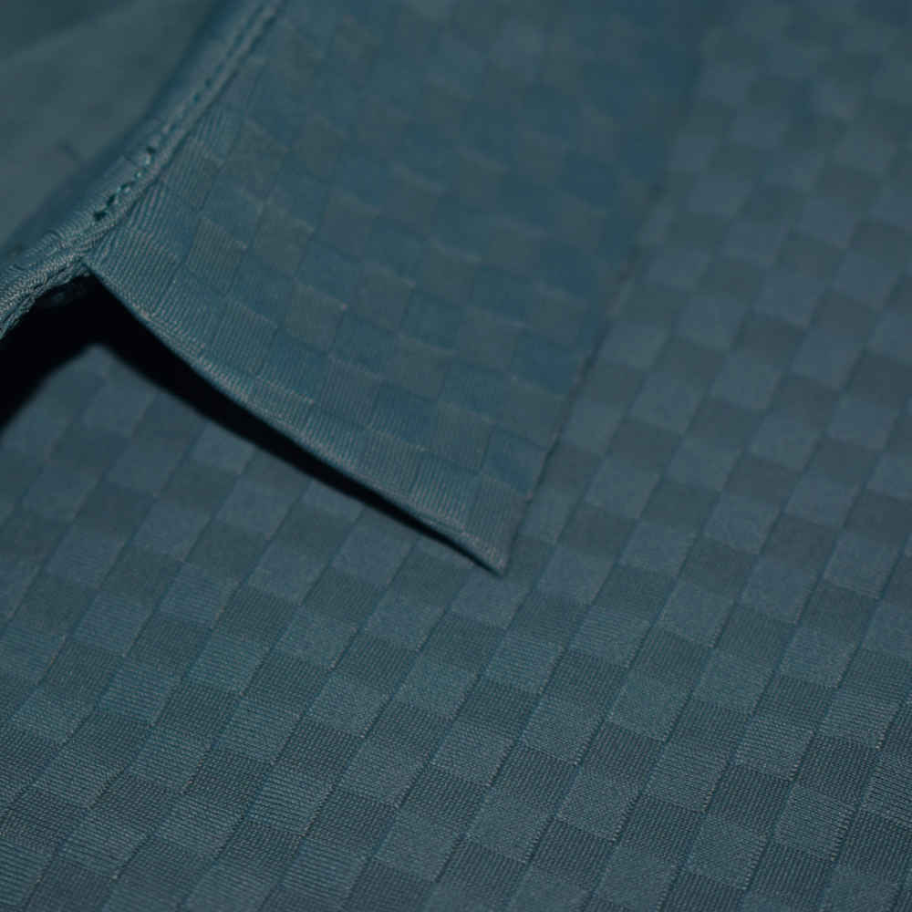 Louis Vuitton Teal Blue Embroidery Logo Premium Polo T-shirt-thumb-4