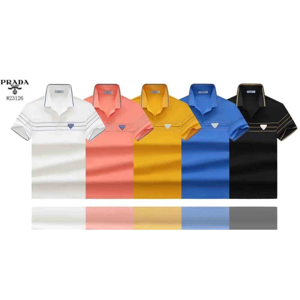 Prada Blue Re-Nylon Premium Quality Polo T-shirt-1