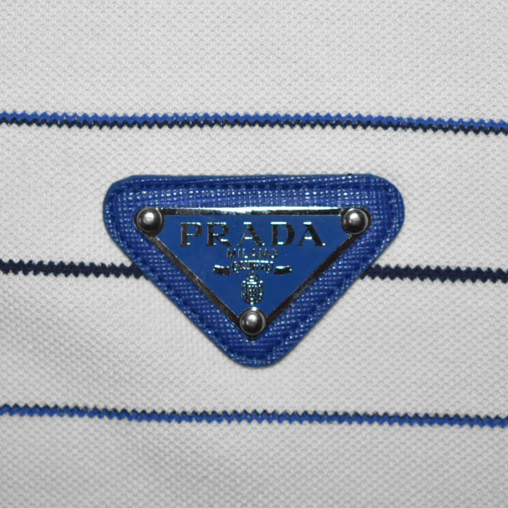 Prada White Re-Nylon Premium Quality Polo T-shirt-3