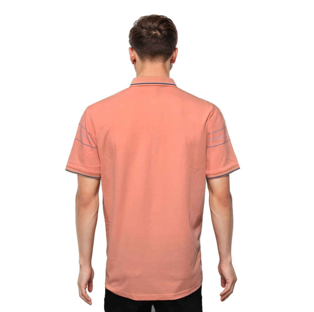 Prada Peach Re-Nylon Premium Quality Polo T-shirt-1