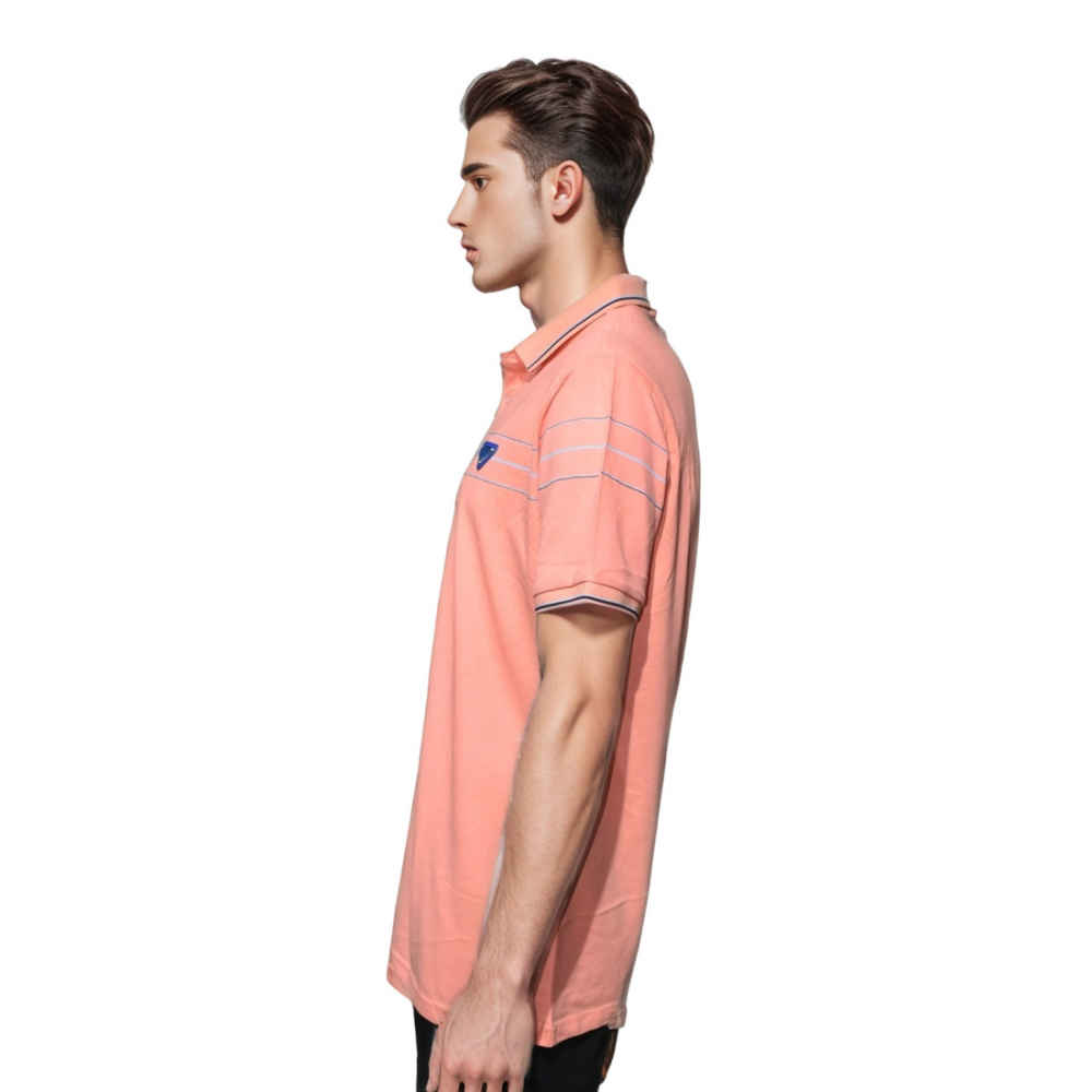 Prada Peach Re-Nylon Premium Quality Polo T-shirt-2