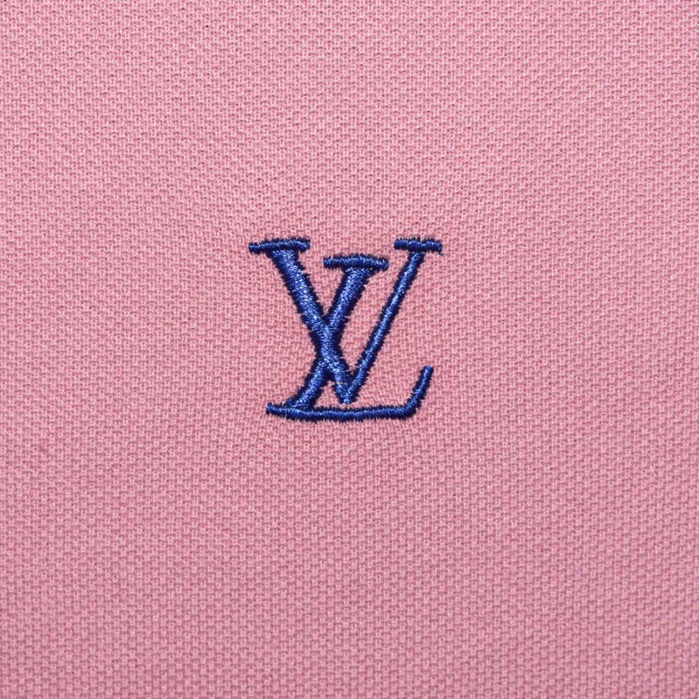 Louis Vuitton Pink Premium Quality Polo Tees-3