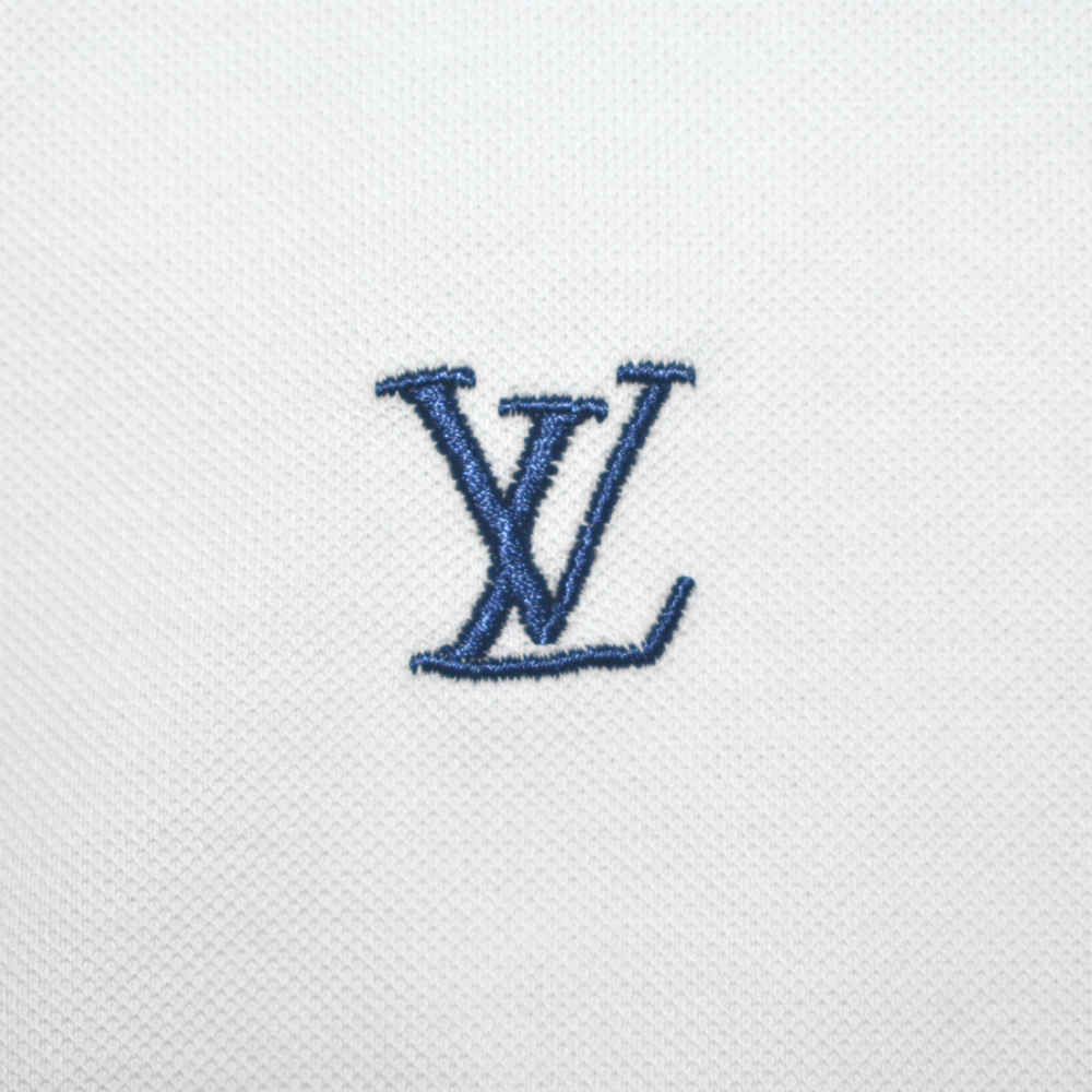 Louis Vuitton White Premium Quality Polo Tees-3