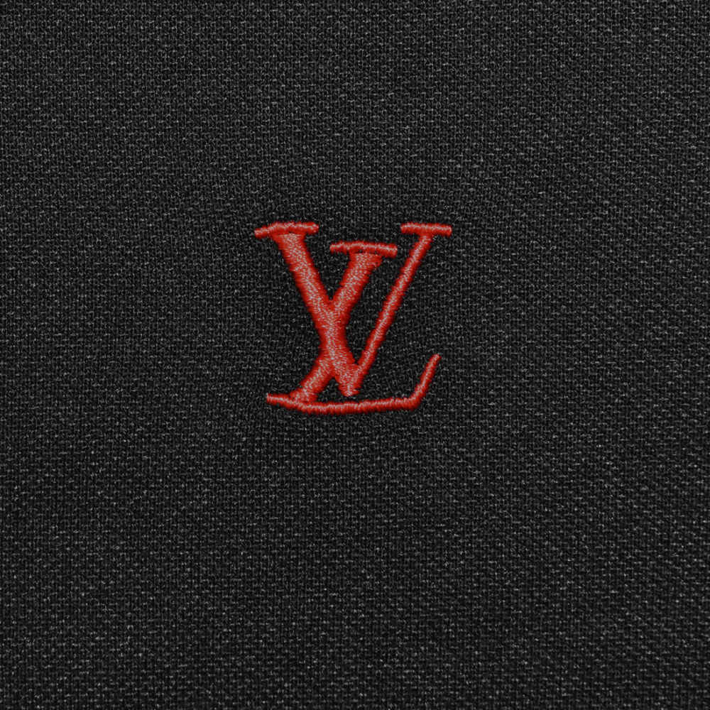 Louis Vuitton Black Premium Quality Polo Tees-3
