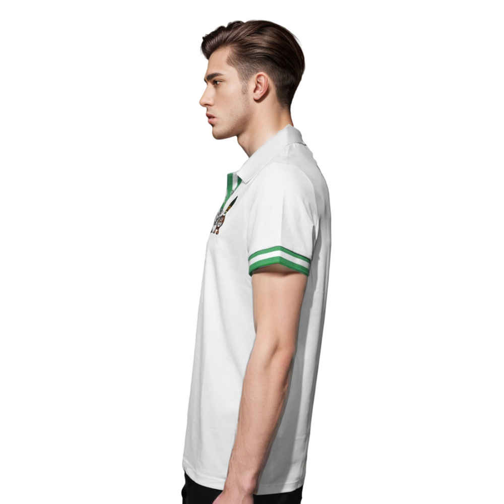 Louis Vuitton Jacquard Duck White Premium Polo T-shirt-thumb-2