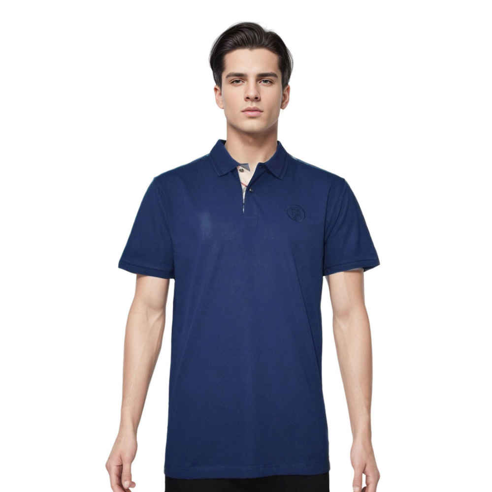 Burberry Blue Premium Quality Polo Tees-thumb-0