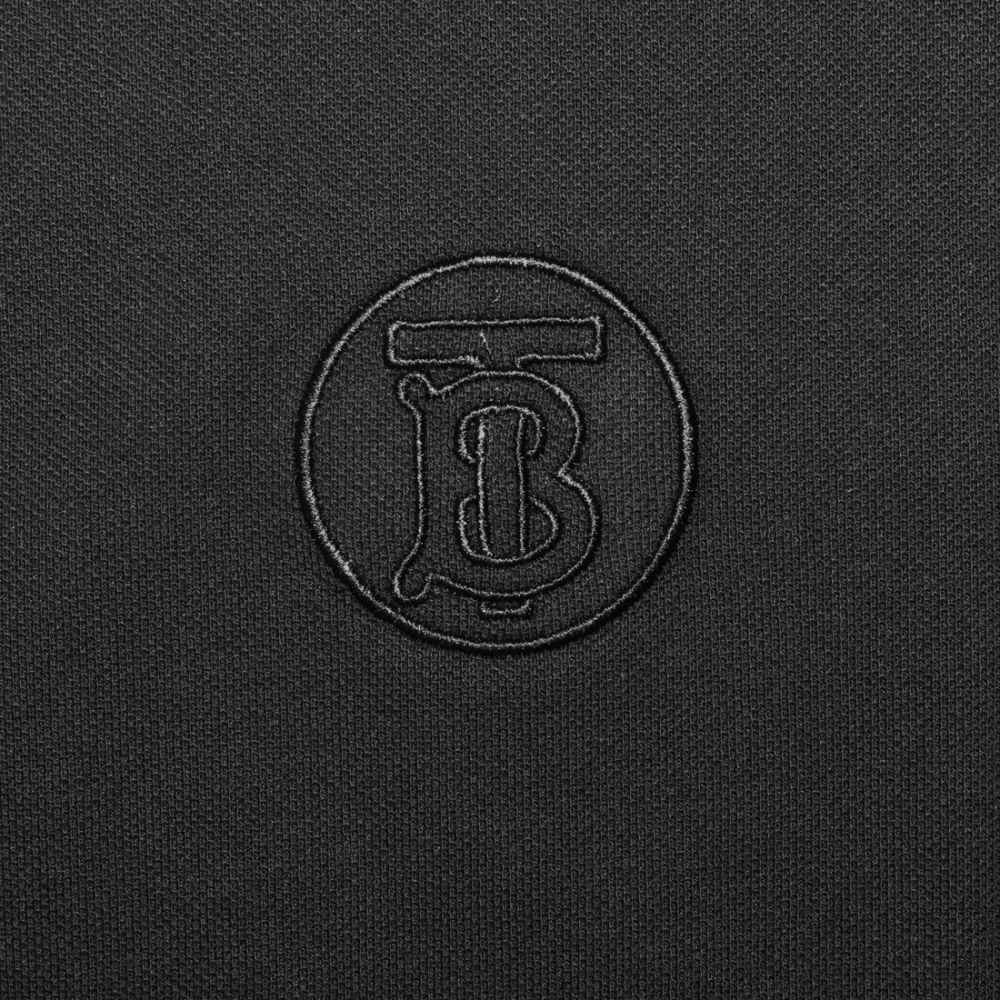Burberry Black Premium Quality Polo Tees-3