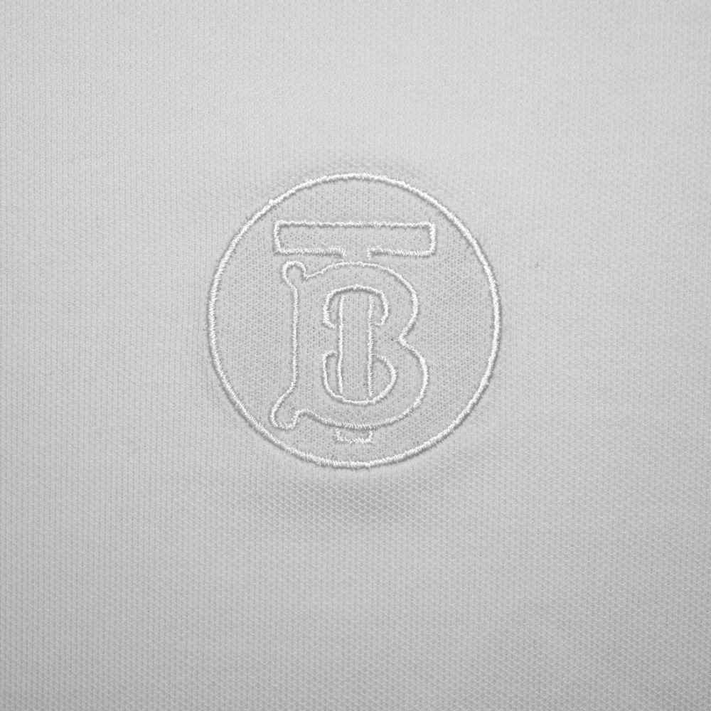 Burberry White Premium Quality Polo Tees-4