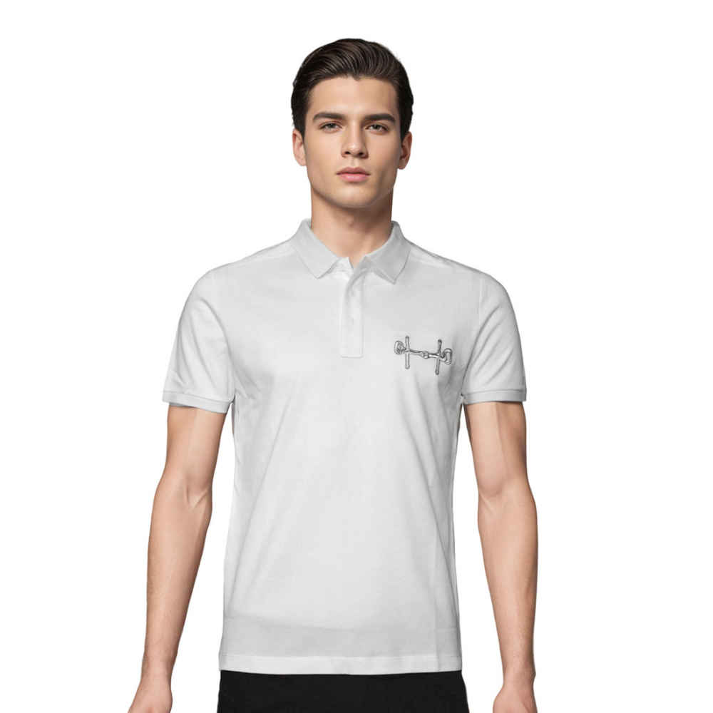 Hermes White Premium Quality Tees-thumb-0
