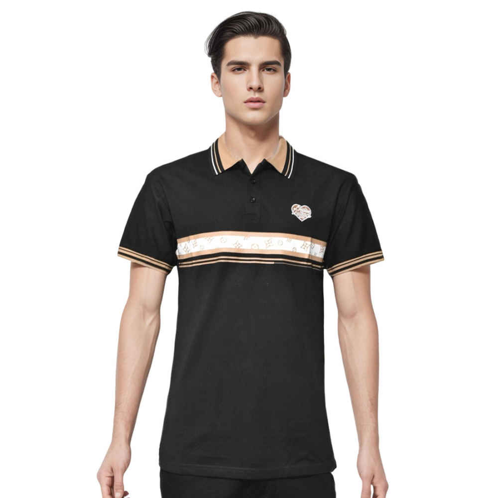 Louis Vuitton Black Premium Quality Tees-thumb-0