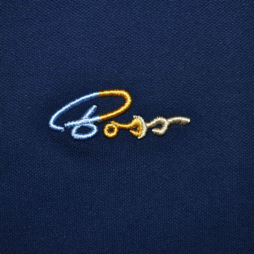 Boss Blue Embroidery Logo Premium Polo T-shirt-3