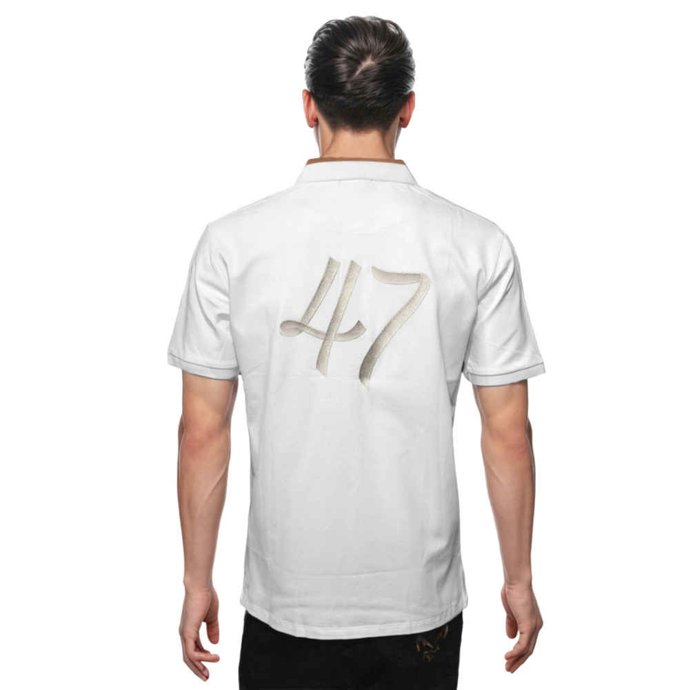 Dior Printed White Premium Quality Polo T-shirt-thumb-1