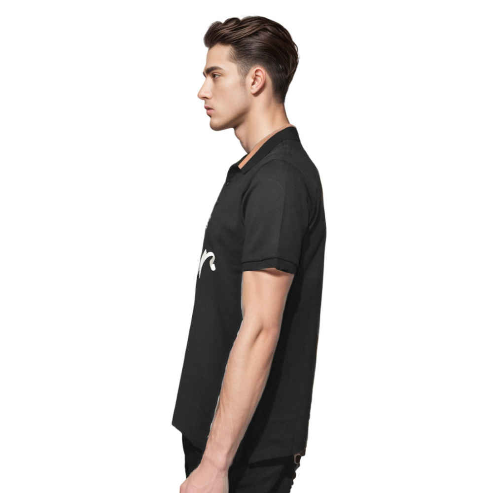 Dior Printed Black Premium Quality Polo T-shirt-2
