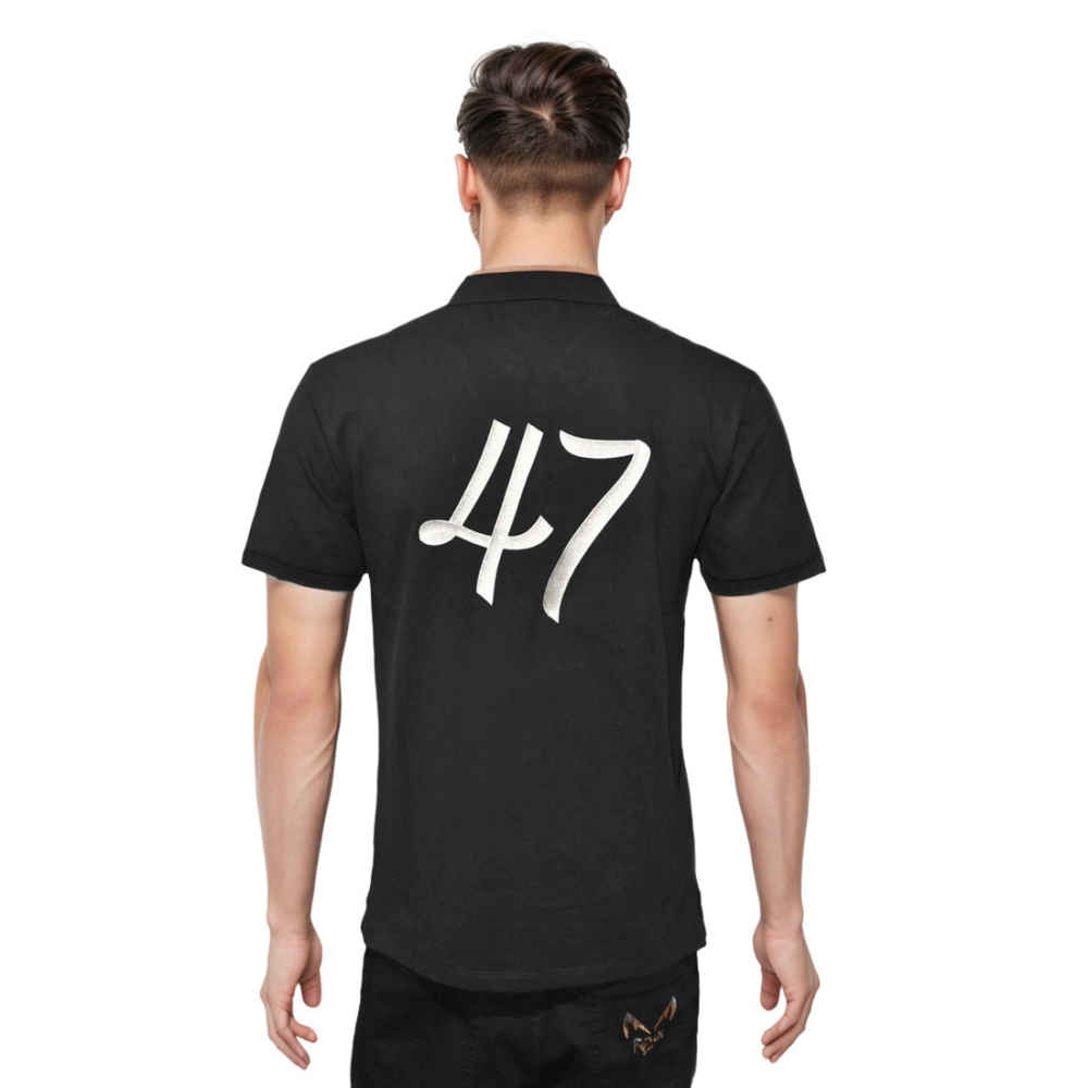 Dior Printed Black Premium Quality Polo T-shirt-1