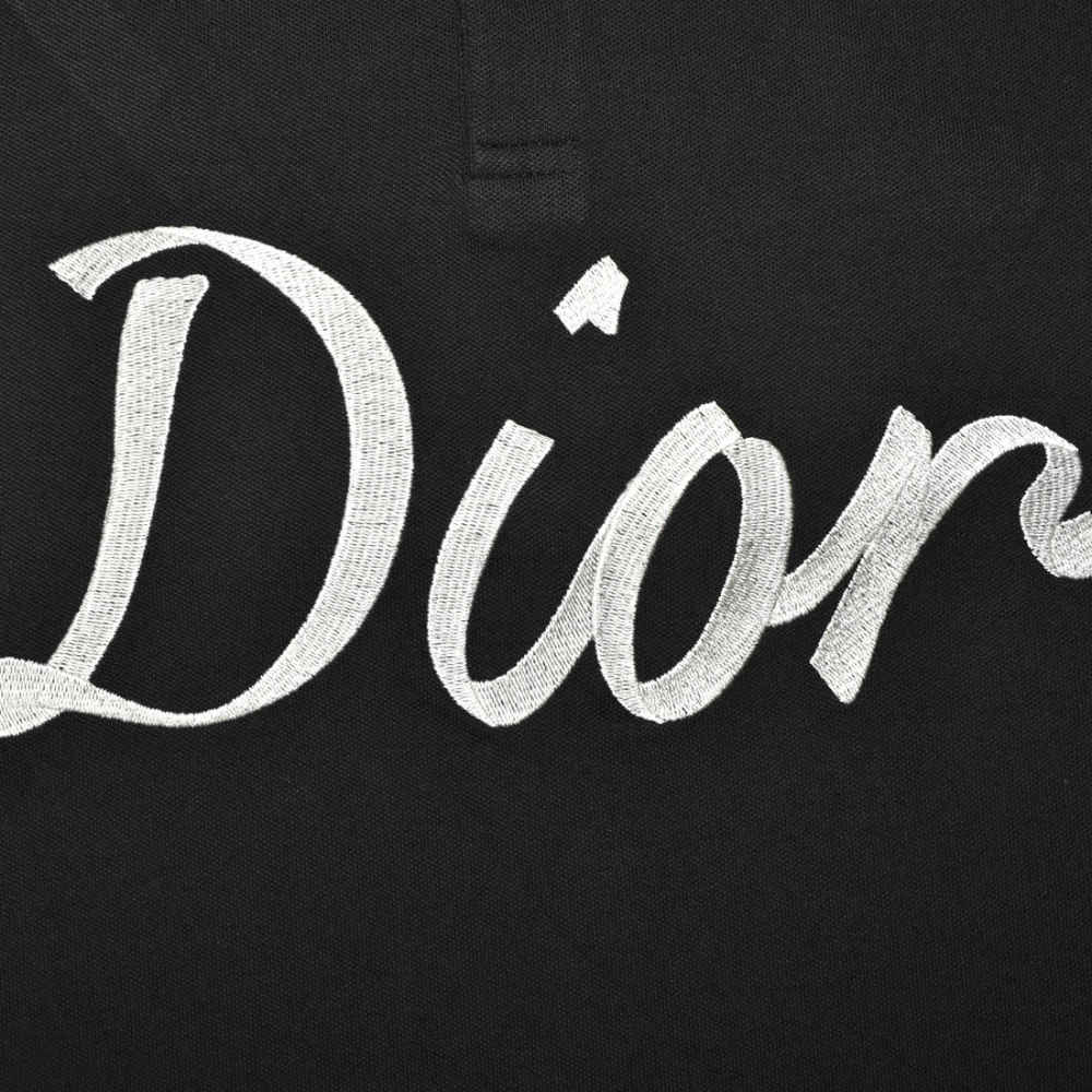 Dior Printed Black Premium Quality Polo T-shirt-3