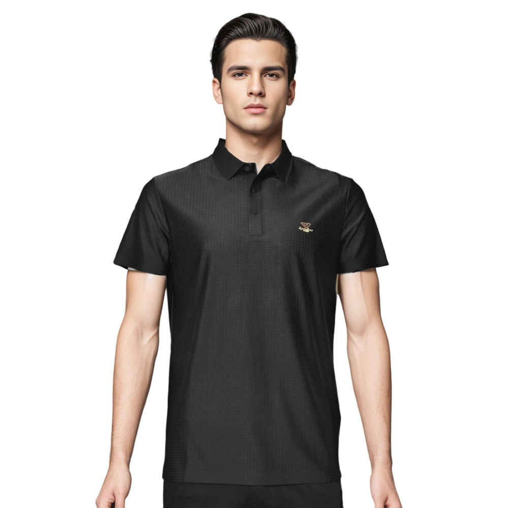 Emporio Armani Black Premium Quality Polo Tees-thumb-0