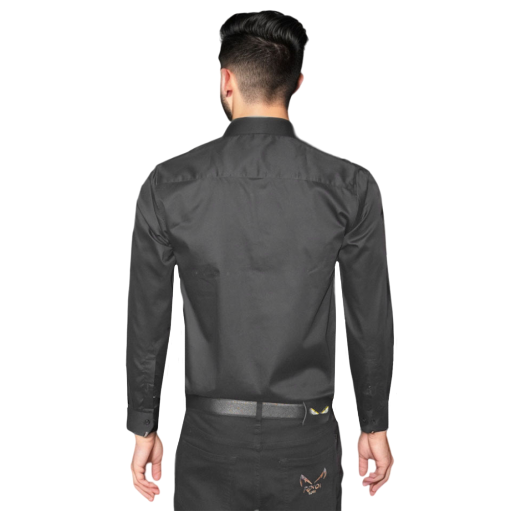 Versace Black Logo Printed Premium Quality Shirt-1