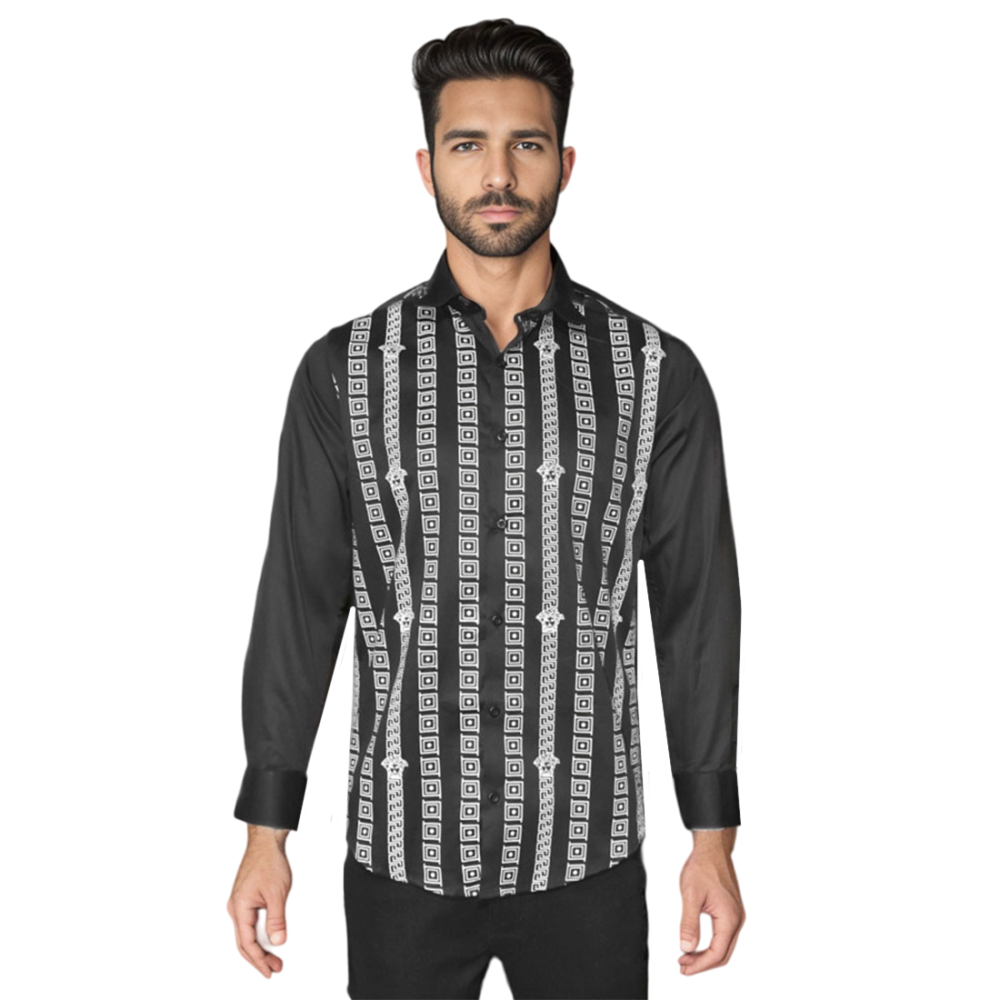 Versace Black Logo Printed Premium Quality Shirt-6