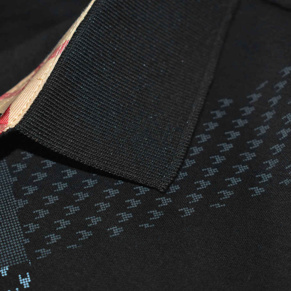 Burberry Embroidered logo Black Premium T-shirt-4