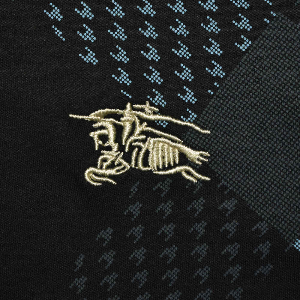 Burberry Embroidered logo Black Premium T-shirt-3