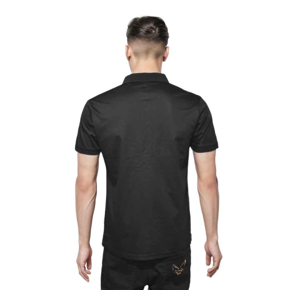 Burberry Embroidered logo Black Premium T-shirt-1