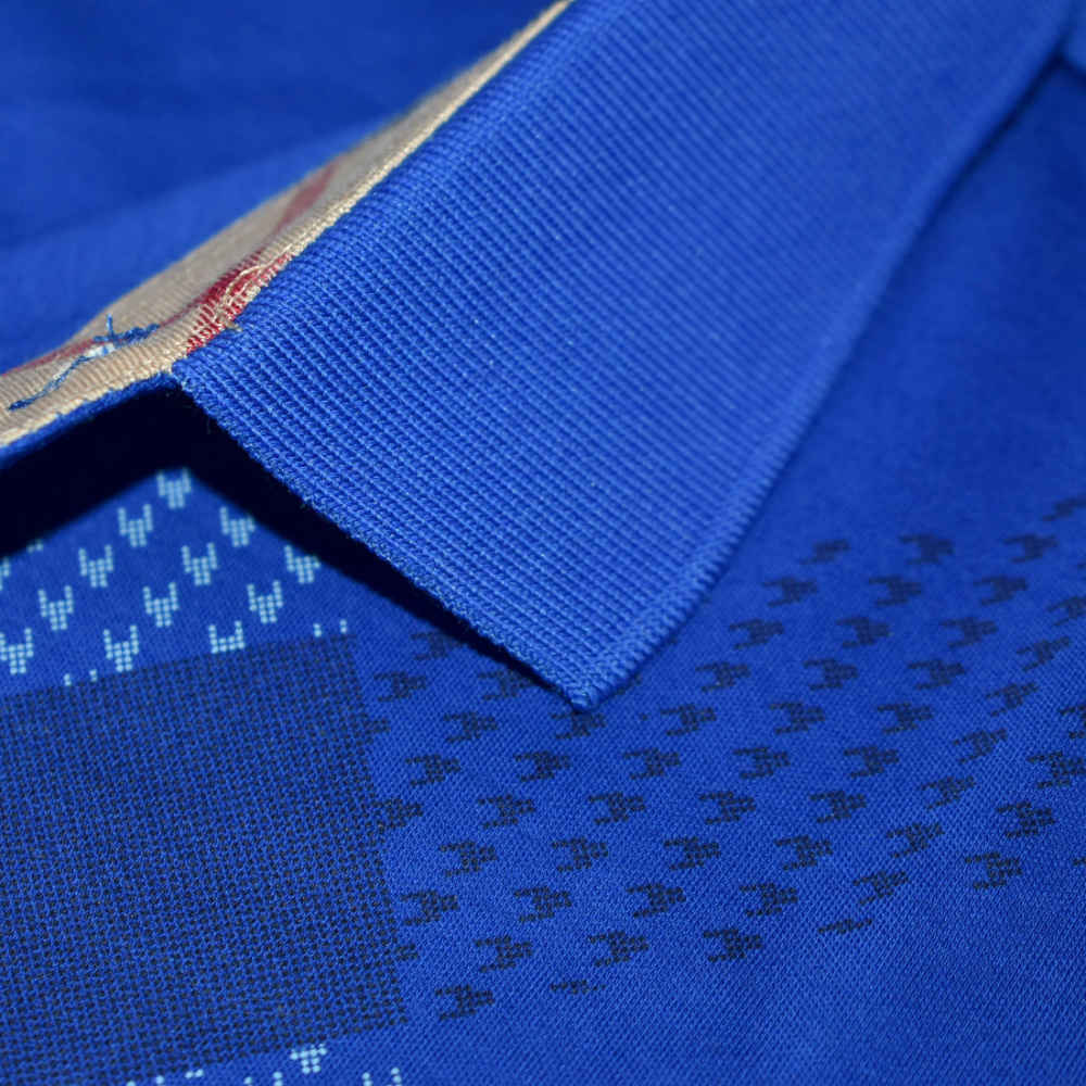 Burberry Embroidered logo Blue Premium T-shirt-4